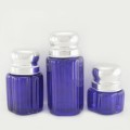 50002ORANGE - Small Round Ocean Blue Canister Set